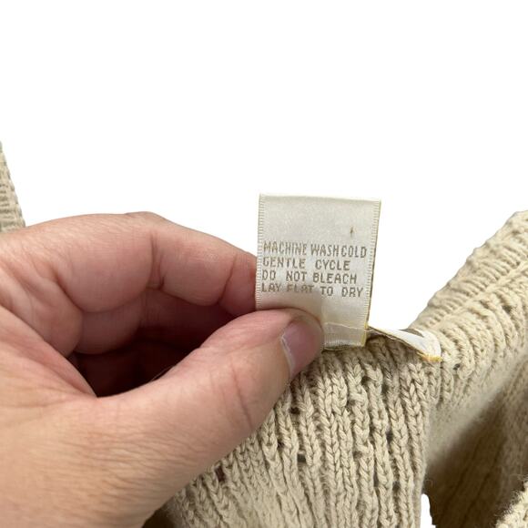 Maurices Beige Crochet Knit Tank Top Coastal Cowgirl Summer Core - Picture 5 of 5